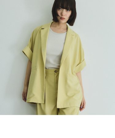 タンブラーオックスハーフスリーブジャケット≪手洗い可能≫