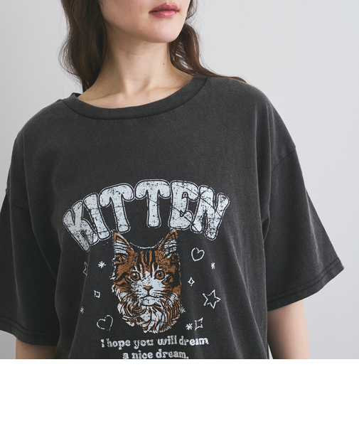 ヴィンテージ加工プリントTシャツ≪洗濯機で洗える≫