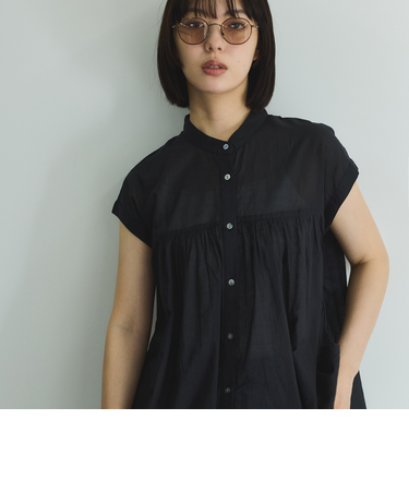 ボイルフレンチスリーブブラウス≪手洗い可能≫