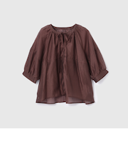 ローンギャザータックブラウス≪洗濯機で洗える≫