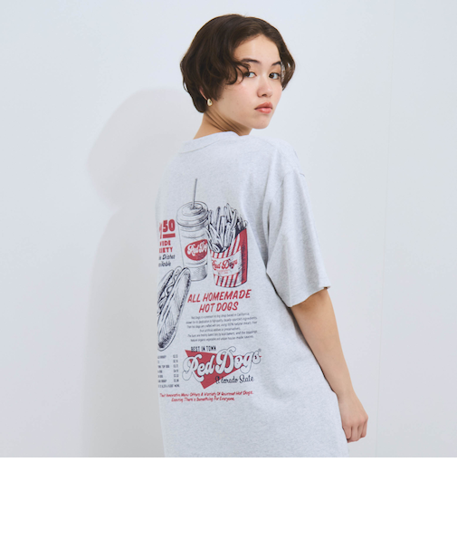【Red Dogs】メニュープリントTシャツ≪洗濯機で洗える≫