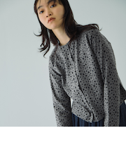 アニマル柄カーディガン≪手洗い可能≫