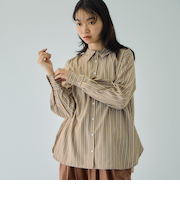 ブロードストライプマルチブラウス≪手洗い可能≫