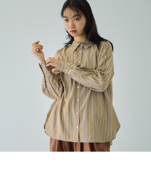ブロードストライプマルチブラウス≪手洗い可能≫