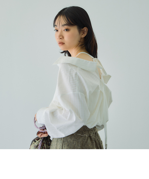 ドビーチェックマルチブラウス≪手洗い可能≫