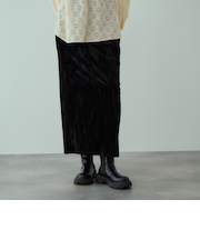 クラッシュベロアスカート≪手洗い可能≫