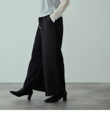 軽量ボンディングイージーワイドパンツ≪洗濯機で洗える