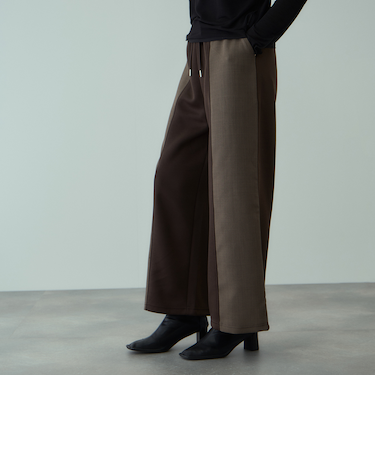 軽量ボンディングイージーワイドパンツ≪洗濯機で洗える