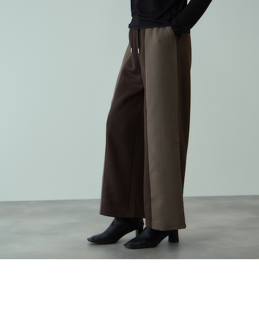 軽量ボンディングイージーワイドパンツ≪洗濯機で洗える