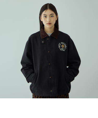 TIGER刺繍ダックジャケット≪手洗い可能≫