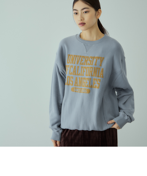 トンプキン裏毛カレッジロゴプルオーバー≪洗濯機で洗える≫