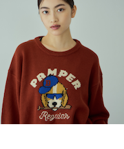 アニマルジャカードニットプルオーバー≪手洗い可能≫