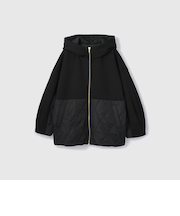 キルトダンボールコクーンスリーブブルゾン