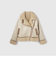 フェイクムートンボアブルゾン