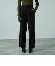 HAKIYASEブラッシュバックワイドパンツ≪手洗い可能≫