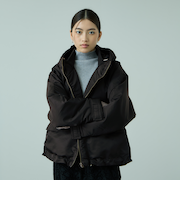 ナイロン中綿フードMA-1ジャケット≪手洗い可能≫