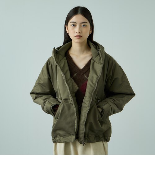 ナイロン中綿フードMA-1ジャケット≪手洗い可能≫｜ビッキーの通販