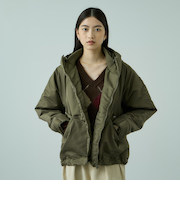 ナイロン中綿フードMA-1ジャケット≪手洗い可能≫