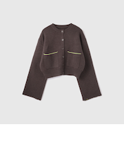 アルパカタッチダブルフェイスニットカーディガン≪手洗い可能≫