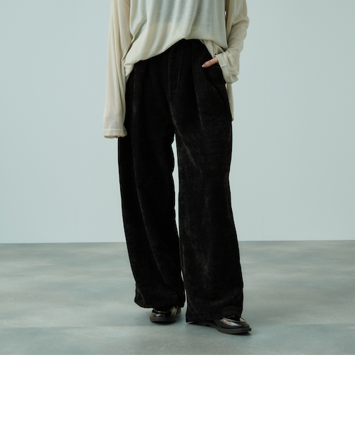 サージ2タックワイドパンツ≪手洗い可能≫