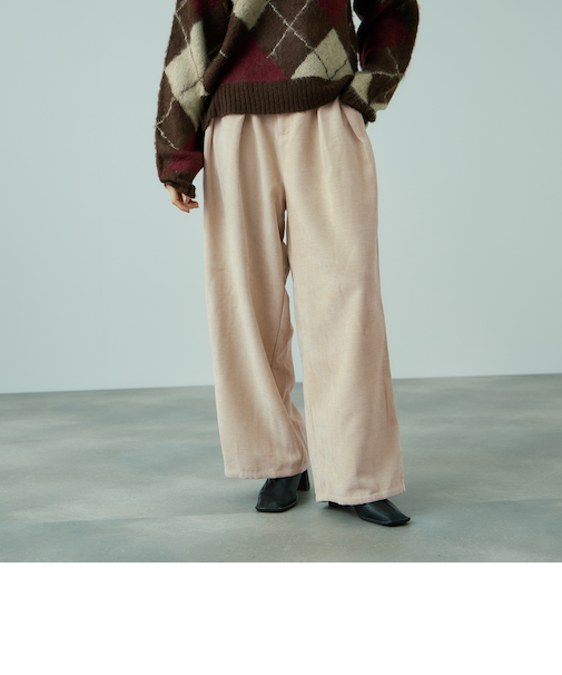 サージ2タックワイドパンツ≪手洗い可能≫