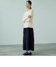 ドッキングライク軽量ニットワンピース≪手洗い可能≫