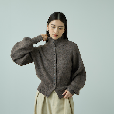 メニボタン2WAYネックニット≪手洗い可能≫