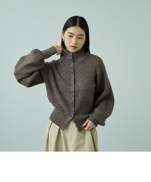 メニボタン2WAYネックニット≪手洗い可能≫