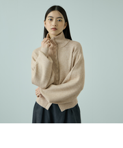 メニボタン2WAYネックニット≪手洗い可能≫