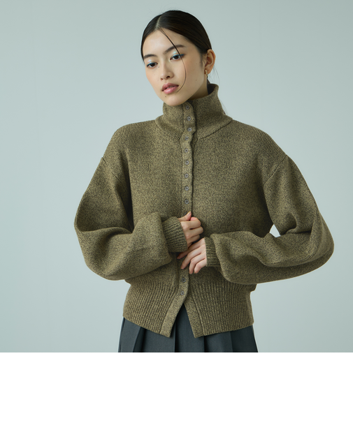 メニボタン2WAYネックニット≪手洗い可能≫