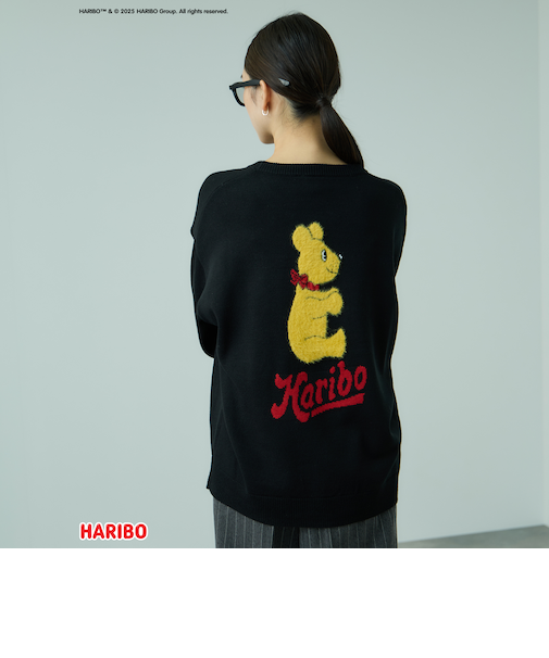 HARIBO/RETROゴールドベアニット≪手洗い可能≫