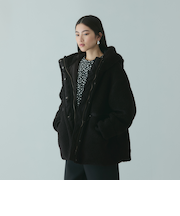 ショートボア中綿ドロストブルゾン