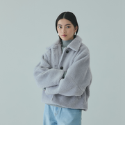 ボアコクーンスリーブブルゾン