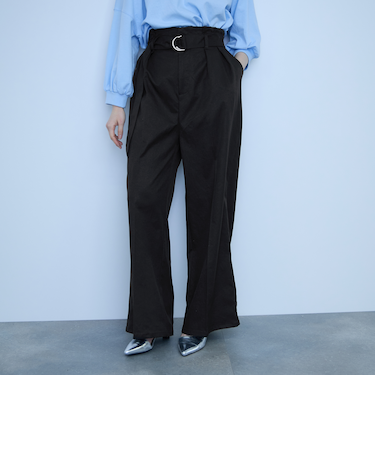 【大人の抜け感】ツイルチノワイドパンツ