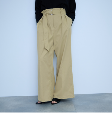 【大人の抜け感】ツイルチノワイドパンツ