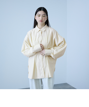 《きちんと映え》ストライプウエストタックシャツ