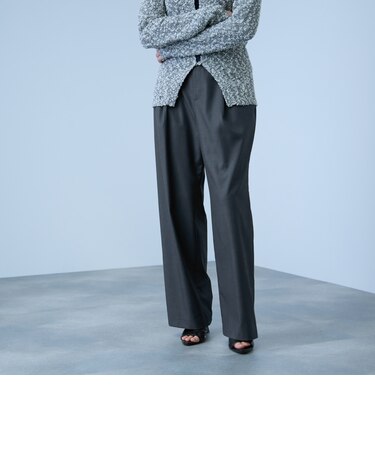 サイドポケットワイドタックパンツ