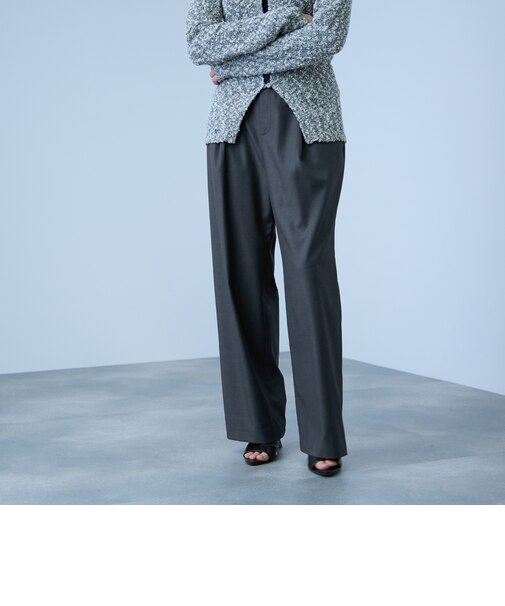 サイドポケットワイドタックパンツ
