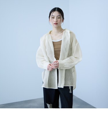 リネンライクボイルシャツ