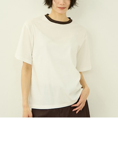 【一日、清潔感。】汗じみケア ひんやりリンガーTシャツ