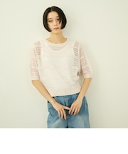 シアーボーダーニット