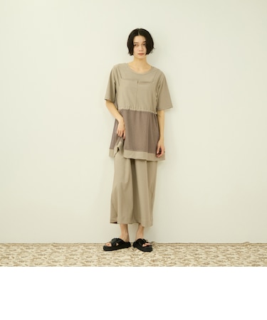 【アンサンブル】UVカットジャージワンピース ビスチェセット