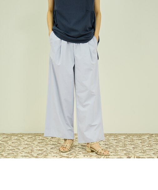 【涼やかストレッチ】ワイドパンツ