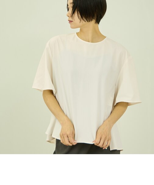 【涼やかストレッチ】半袖ブラウス