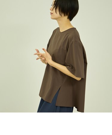 【涼やかストレッチ】半袖ブラウス