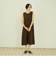 ひんやりカットソーノースリーブワンピース