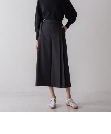 【2022SS叶えるシリーズ】MIRANDAサイドプリーツワイドパンツ≪手洗い可能≫