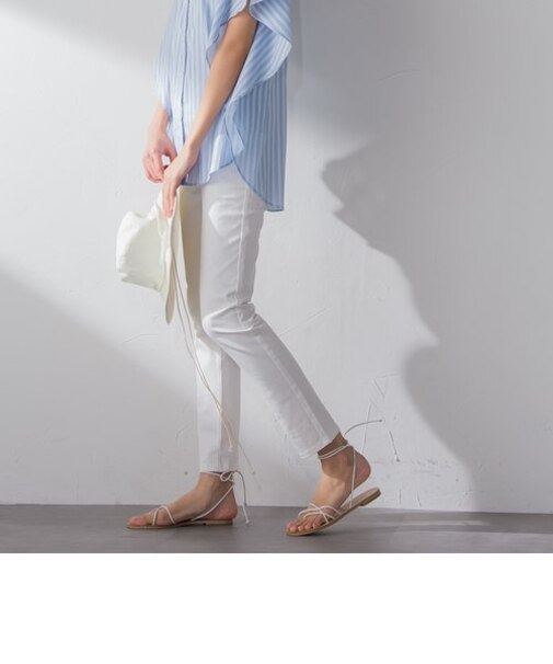 【2022SS叶えるシリーズ】AVA接触冷感スキニーパンツ≪洗濯機で洗える≫