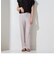 【socolla】【新色追加】楊柳プリーツストレートパンツ≪手洗い可能≫