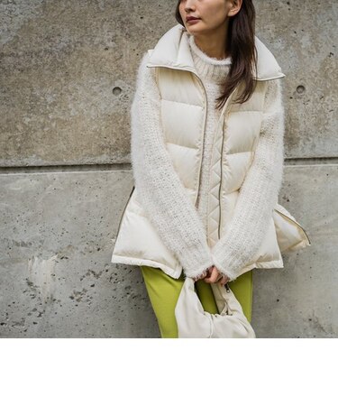 BIGスタンドカラーダウンベスト